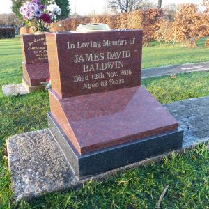Accrington 'Ruby Red' Cremation Memorial
