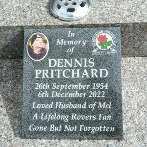 Blackburn Rovers Cremation Wedge