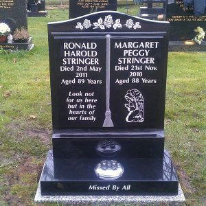 Ogee Book Headstone (Classic)